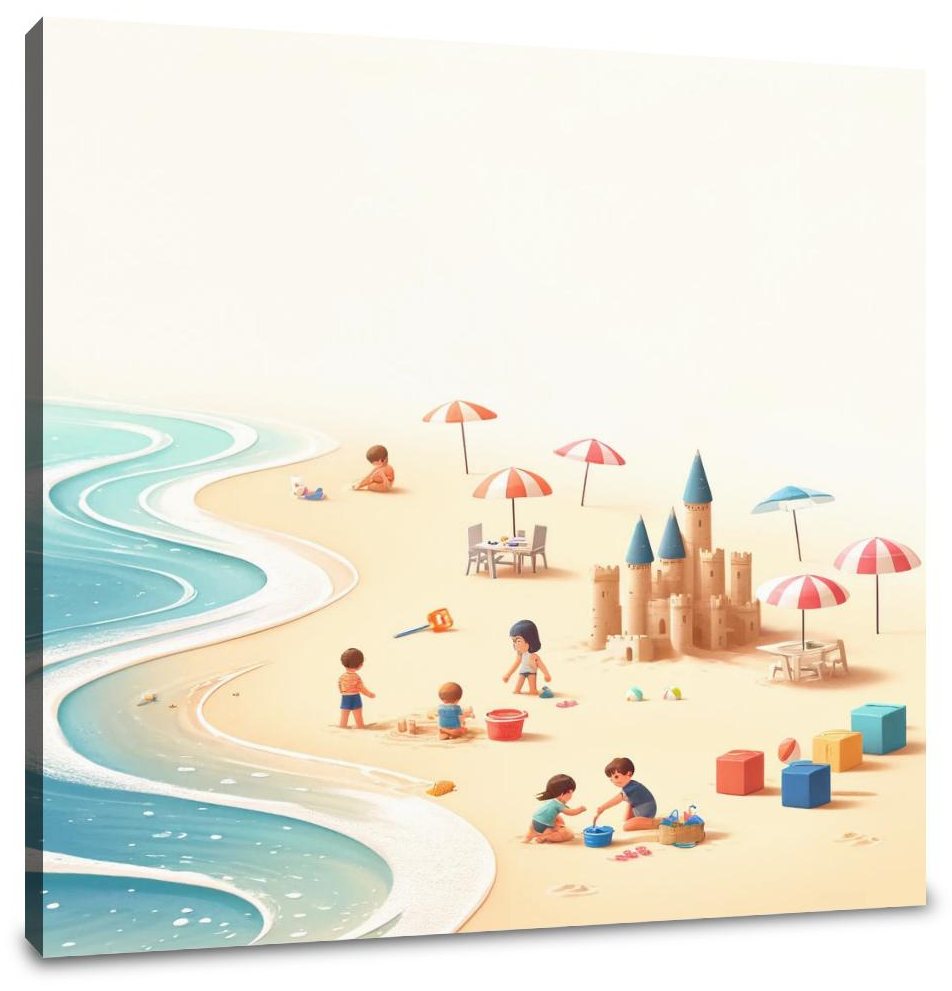 Beach Playtime Canvas