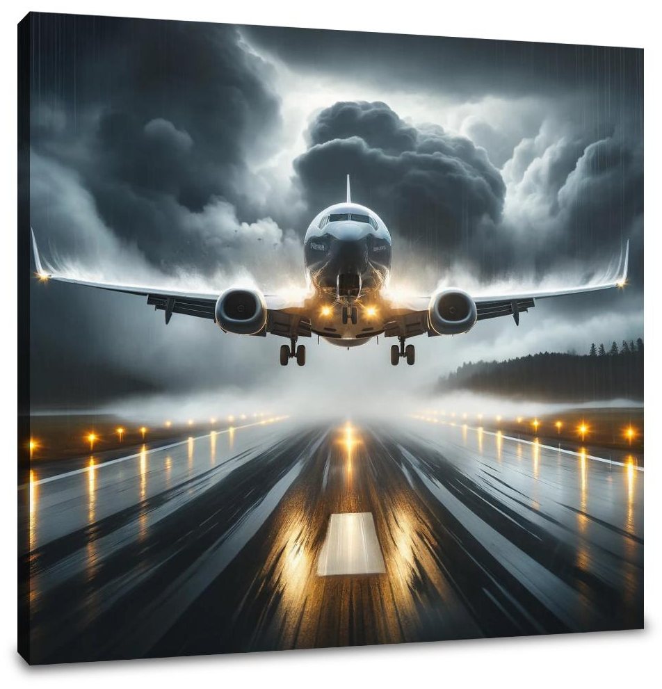 Stormy Descent Canvas