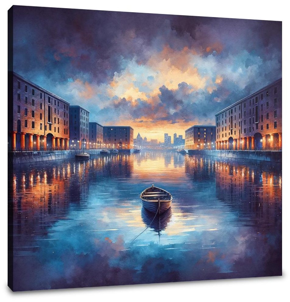 Liverpool's Albert Dock Reverie Canvas