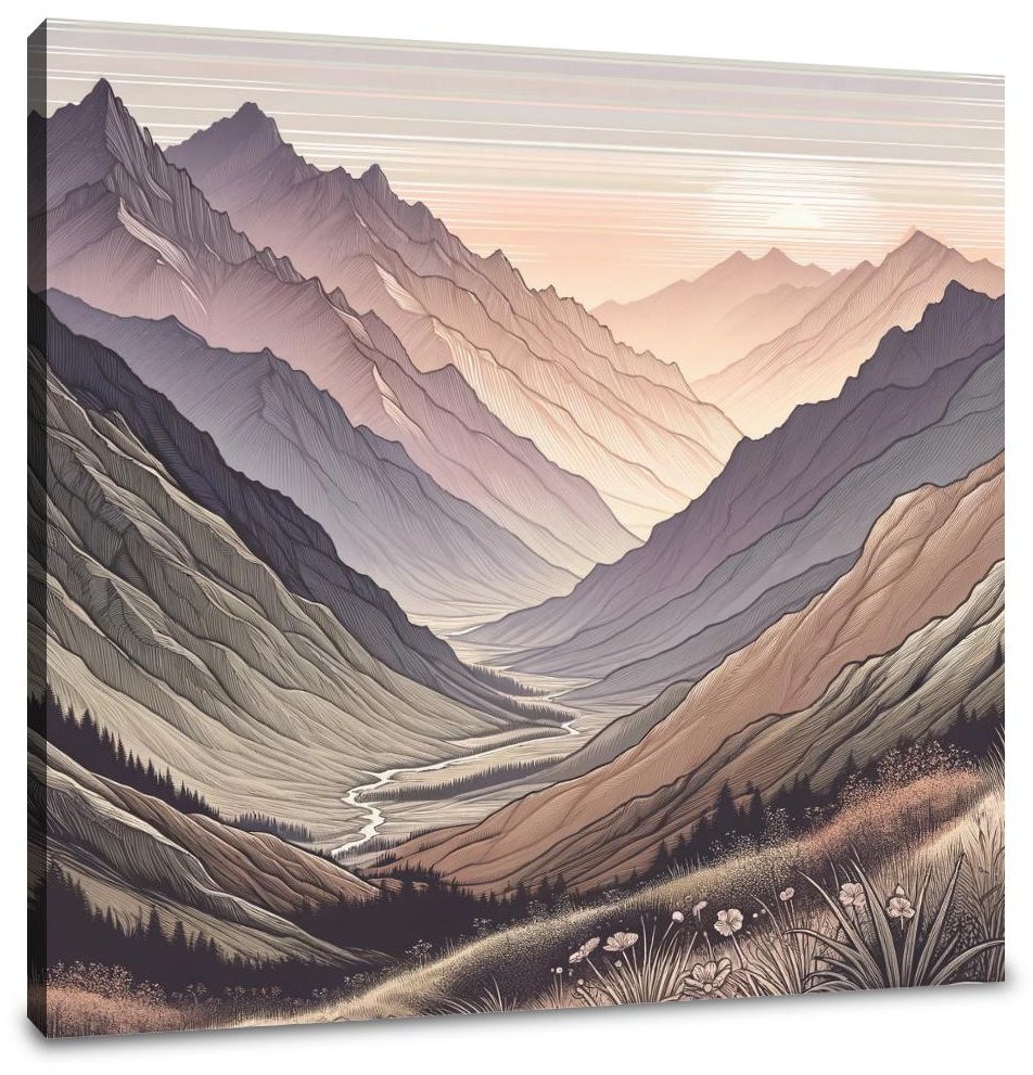 Sunrise Peaks Canvas