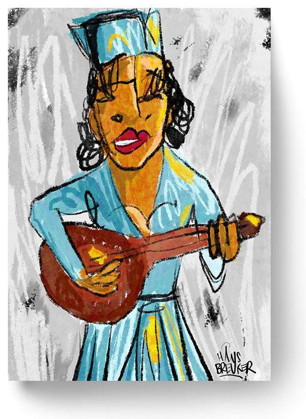 Gitarre mit Mädchen