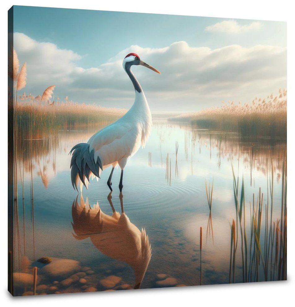 Crane Elegance Canvas