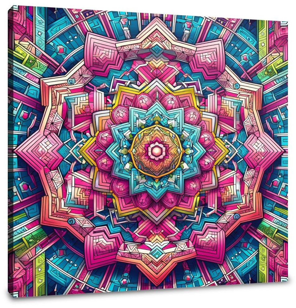 Labyrinthine Vibrance Canvas