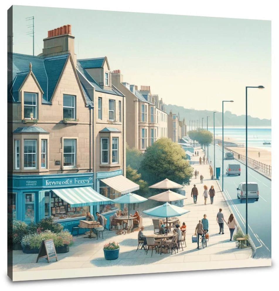 Broughty Ferry Road Canvas