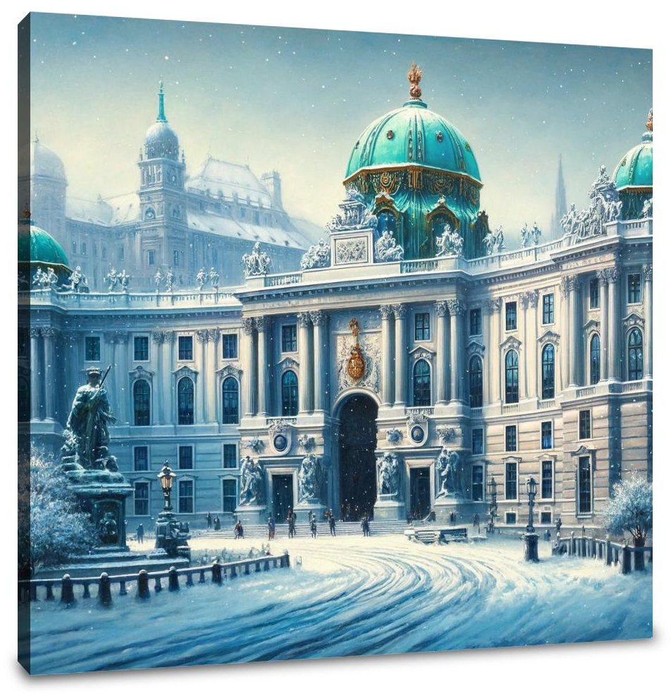 Vienna Winter at Hofburg Canvas
