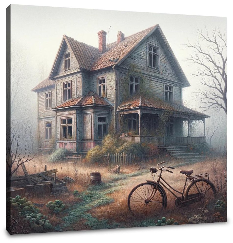 Suburban Relic Home Canvas