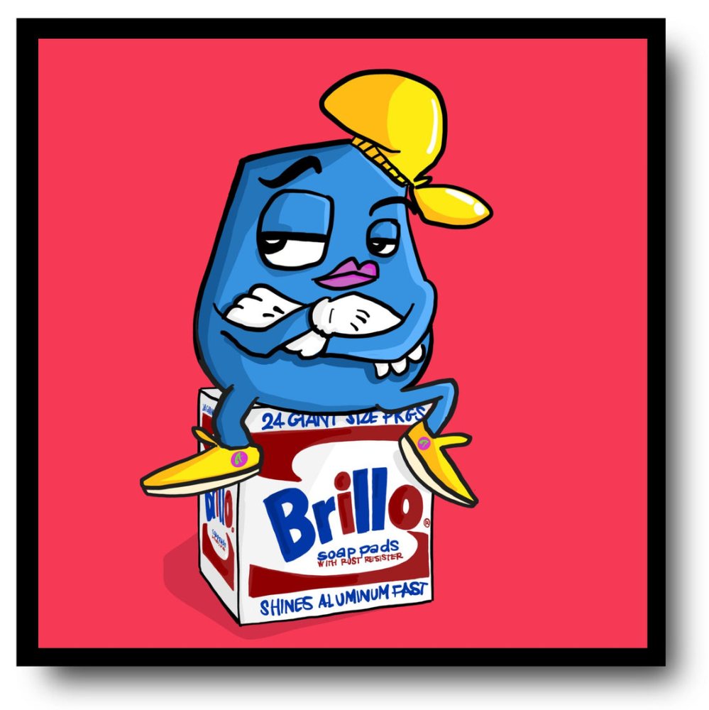 Brillo pads Andy the Dandy pop art