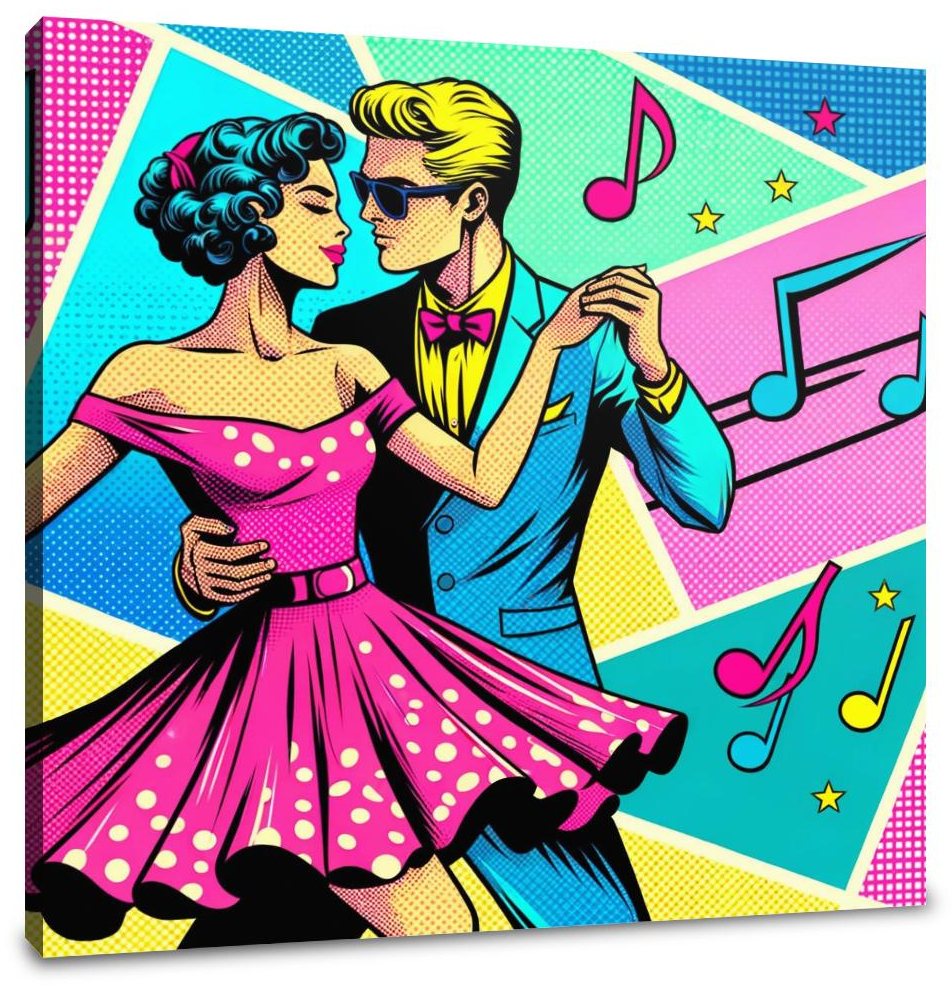 Retro Dance Canvas