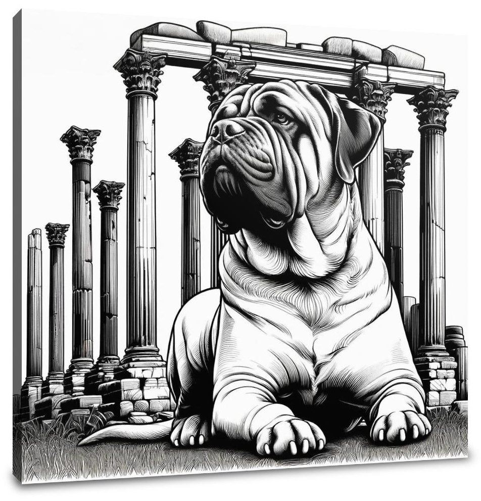 Ancient Guardian Bullmastiff Canvas