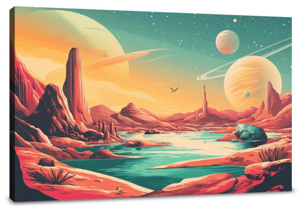 Galactic Flora Canvas