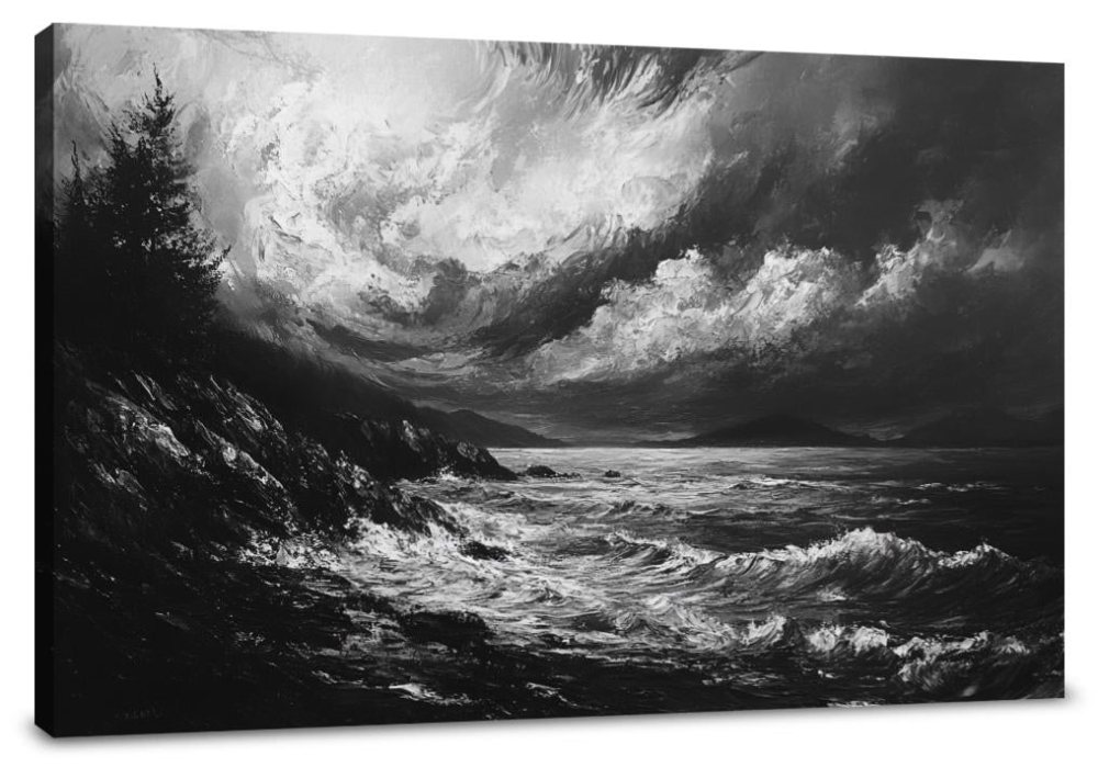 Serene Shores Chaos Canvas