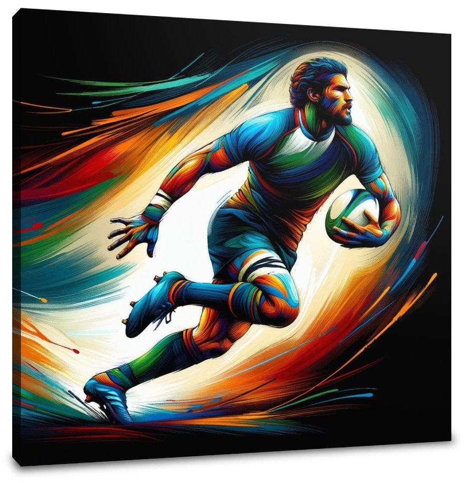 Rugby Action Canvas