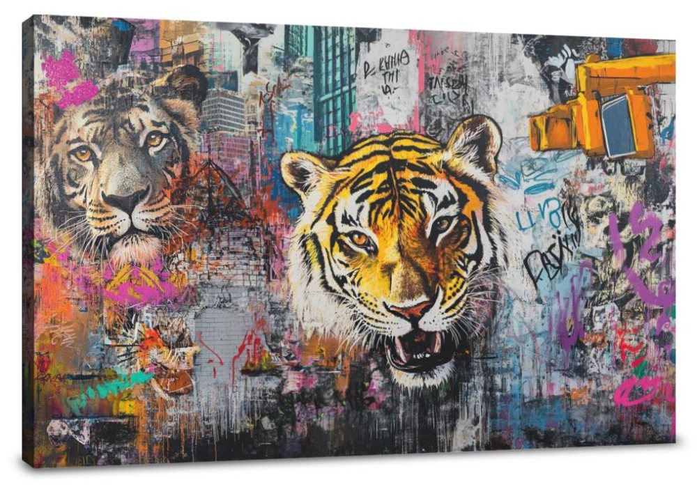 Urban Jungle Animals Canvas