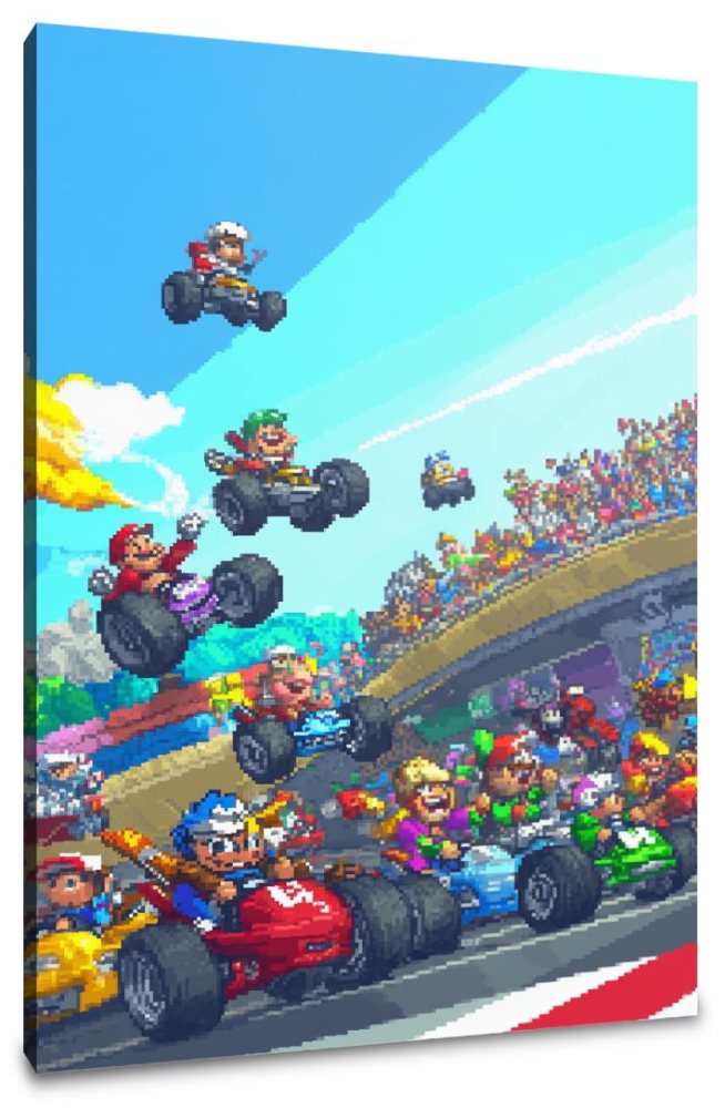 Turbo Kart Racing Canvas