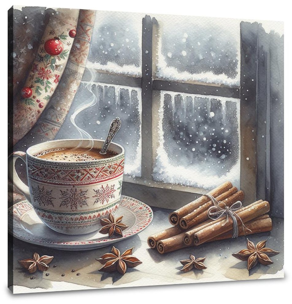 Solitary Winter Reflections Canvas