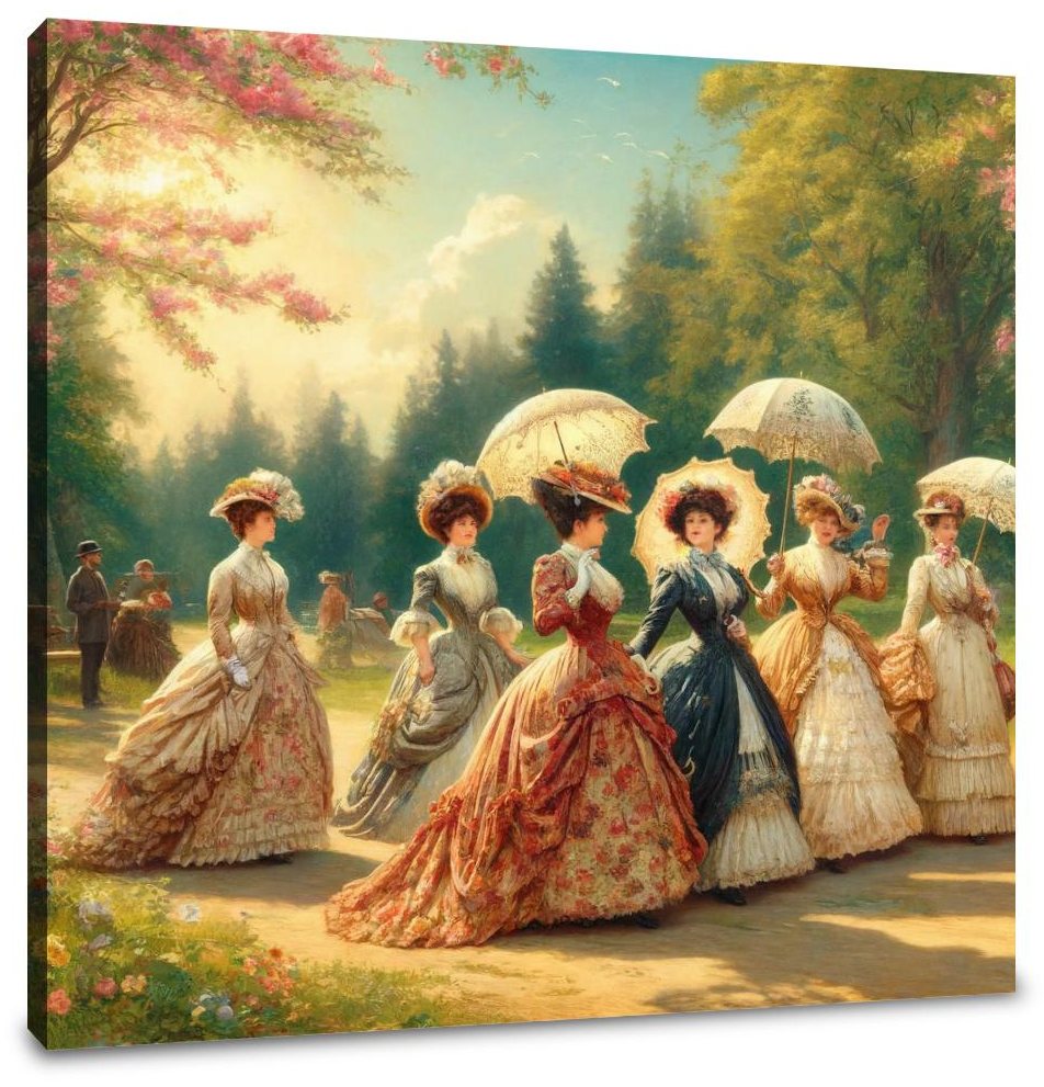 Victorian Spring Elegance Canvas