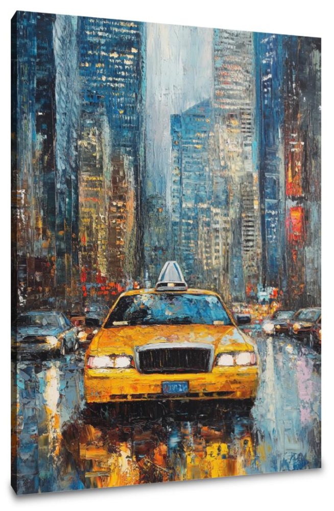 Urban Taxi Canvas