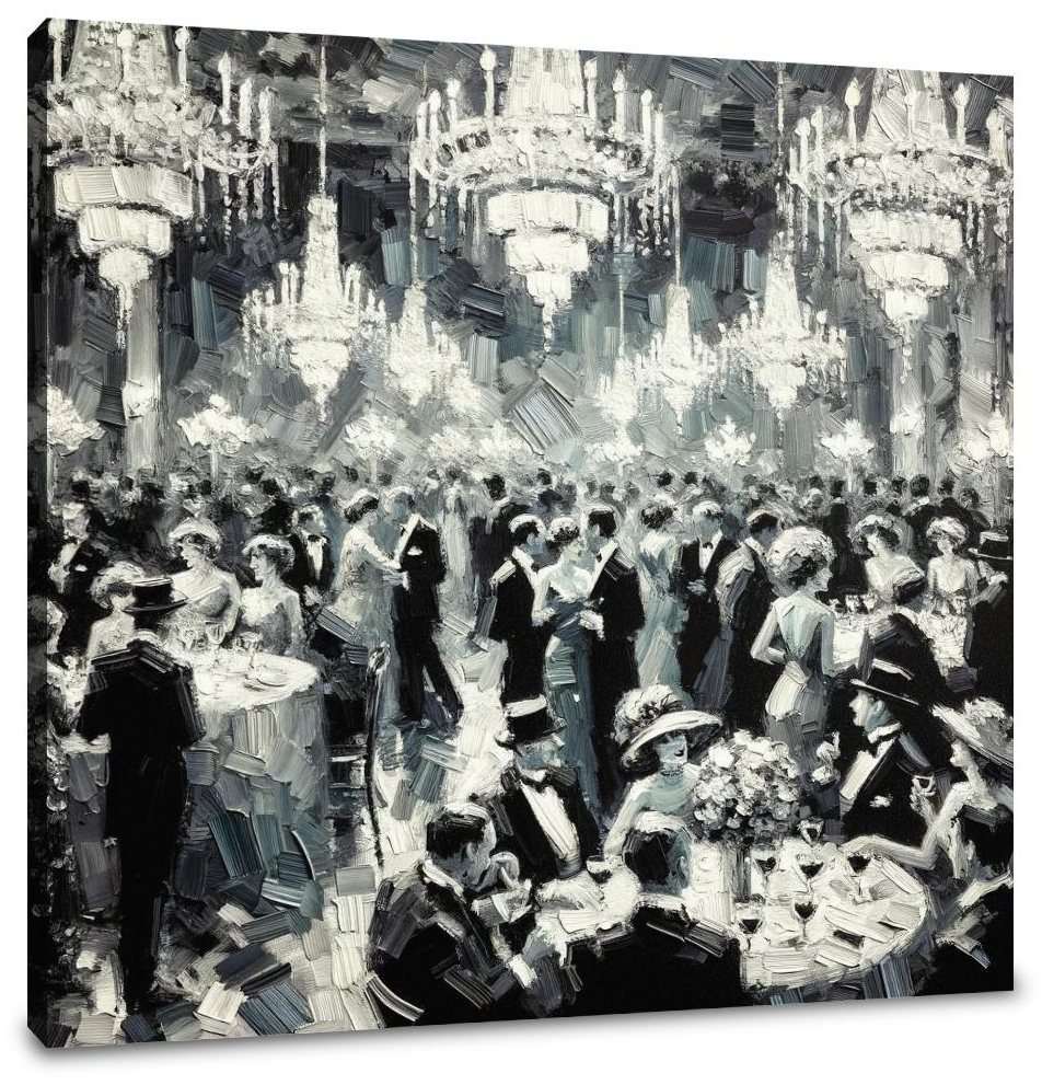 Monochrome Glamour Canvas