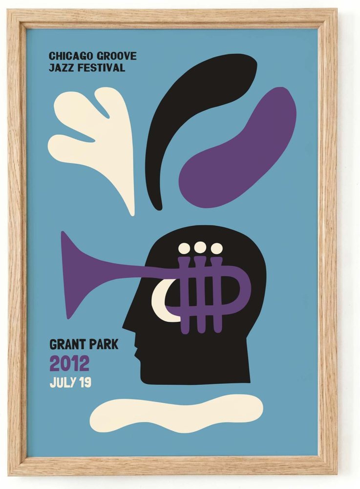 Chicago Jazz Festival Poster Print