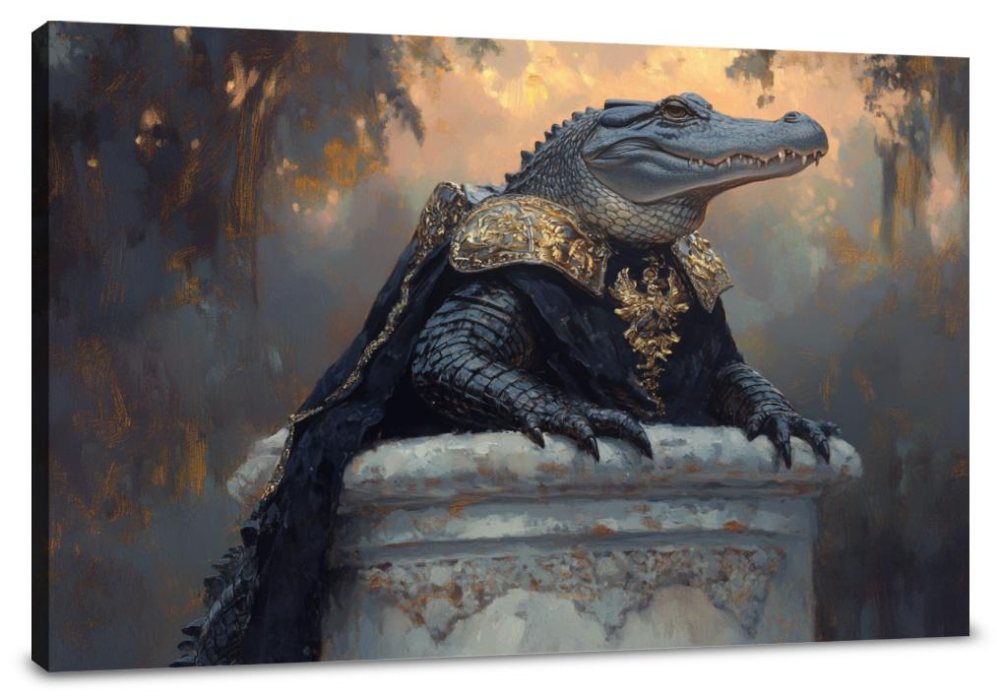 Armoured Alligator Canvas