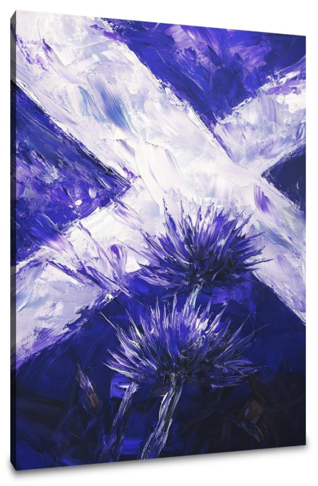 Scottish Thistle Emblem Canvas