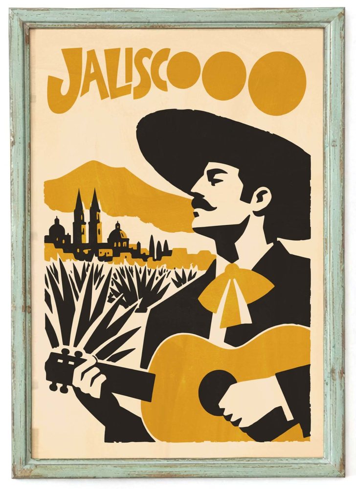 Jalisco Mexican Guitarist Wall Art