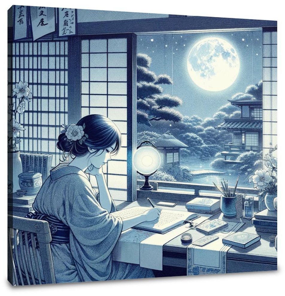 Moonlit Memoir Canvas