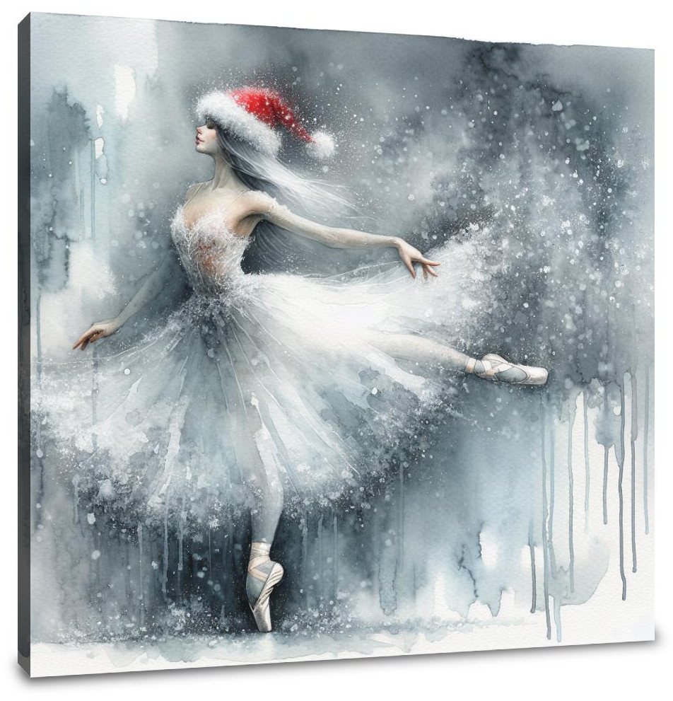 Ballerina's Winter Solitude Canvas