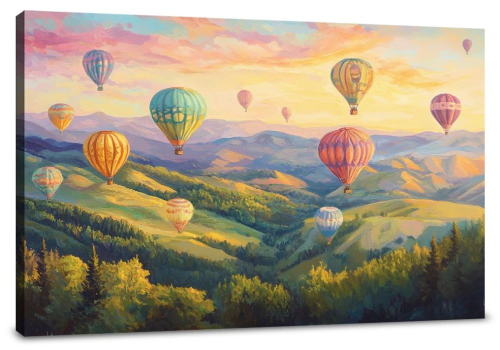 Whimsical Balloon Dream Canvas