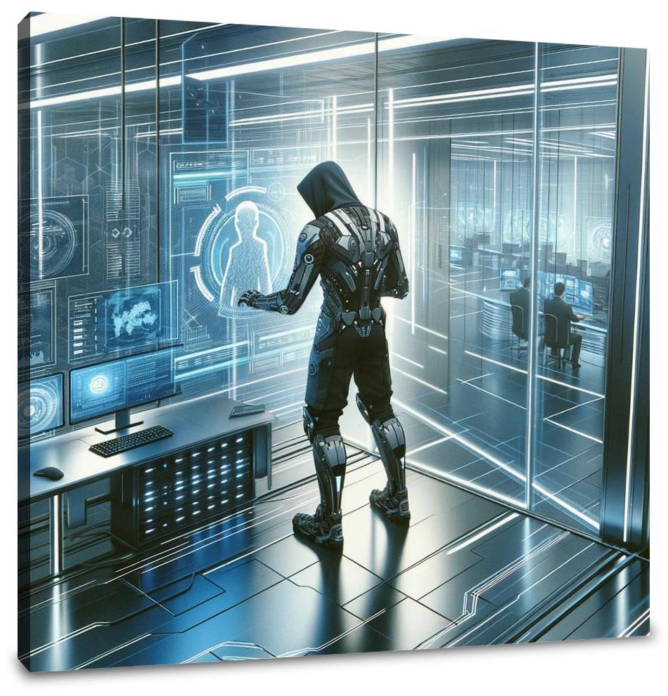 Corporate Espionage Holograph Canvas