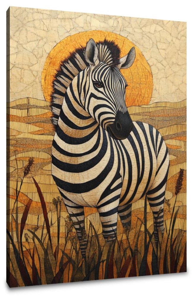 Zebra Elegance Canvas