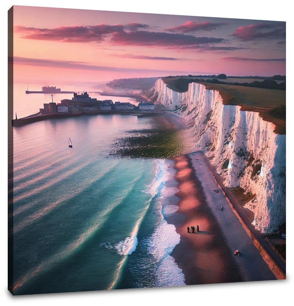Dover Sunrise Cliffs Canvas