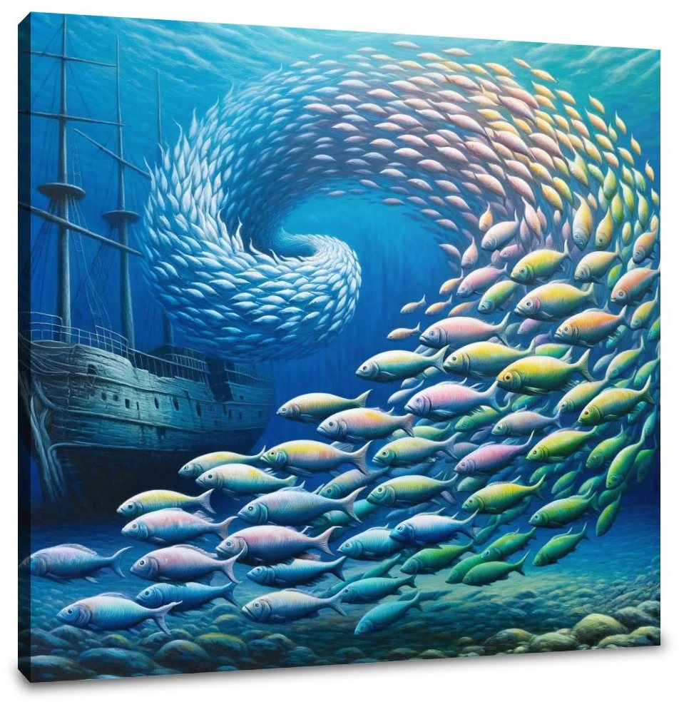 Aquatic Symphony Canvas
