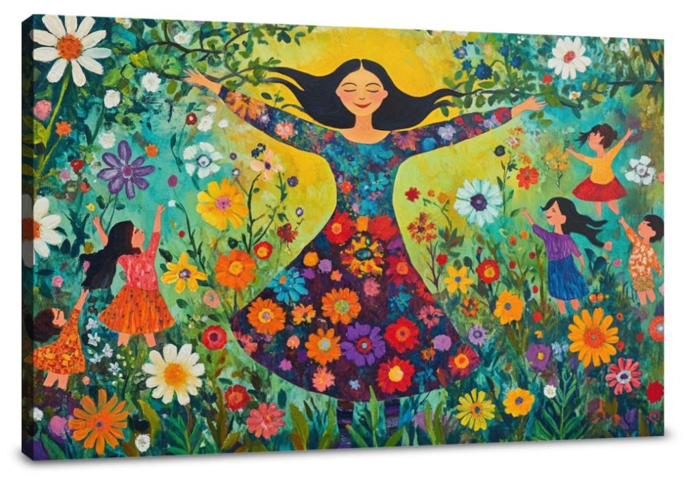 Maternal Garden Canvas
