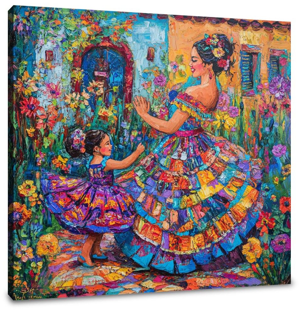 Dancing Mother Canvas