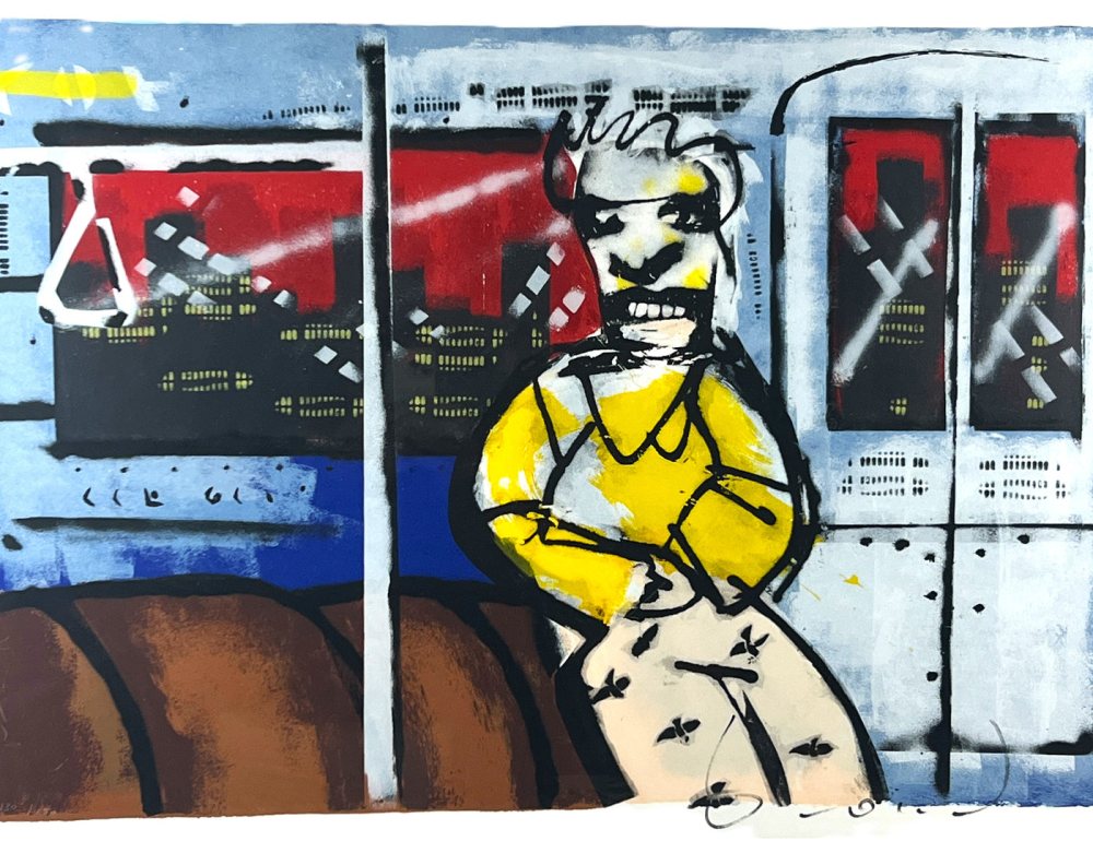 Herman Brood - Zeefdruk - Metro
