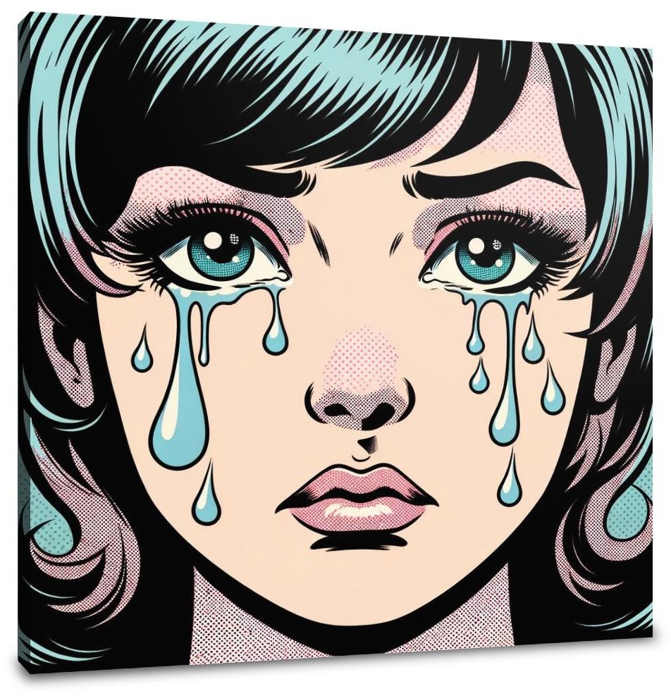 Tearful Pop Canvas