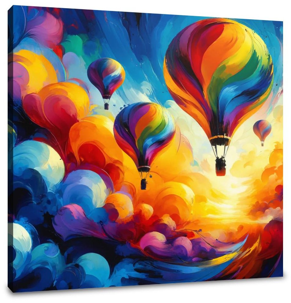 Abstract Horizons Canvas