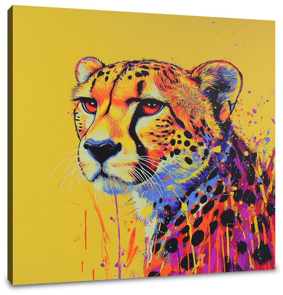 Cheetah Radiance Canvas