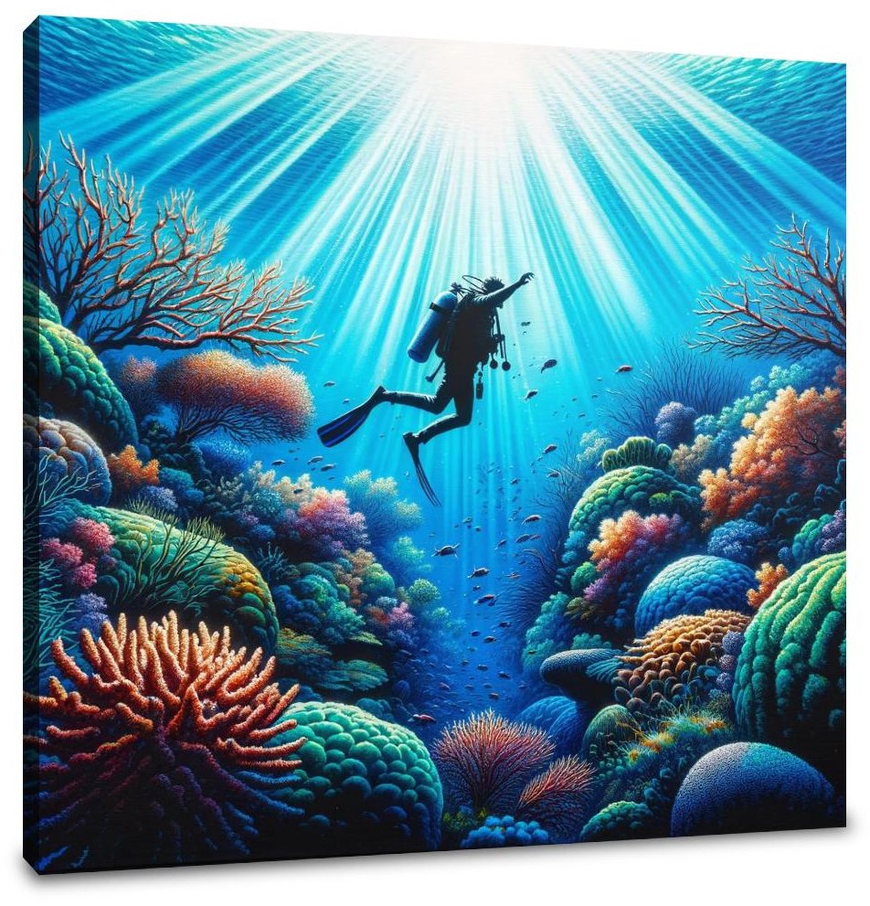 Coral Reef Explorer Canvas
