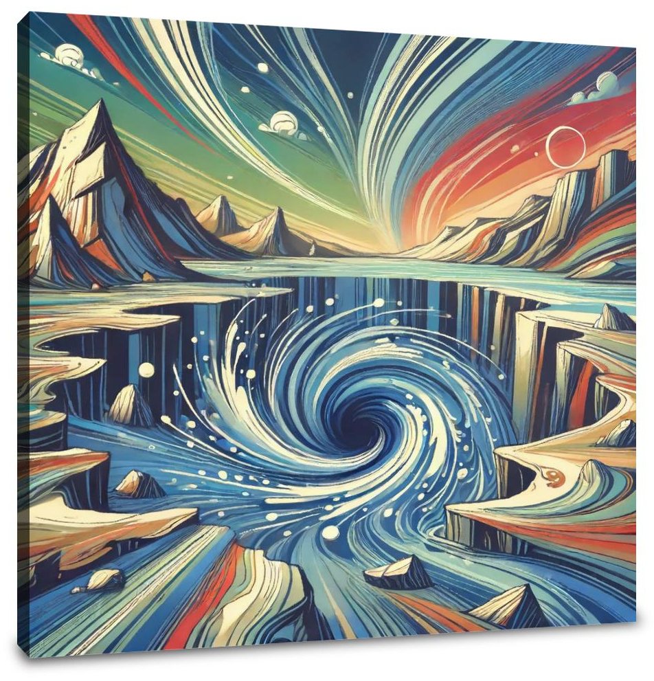 Oceanic Vortex Canvas