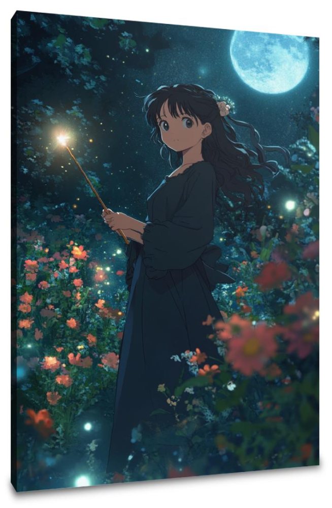 Moonlit Sorceress Canvas