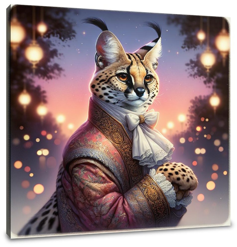 Regal Serval Dusk Canvas