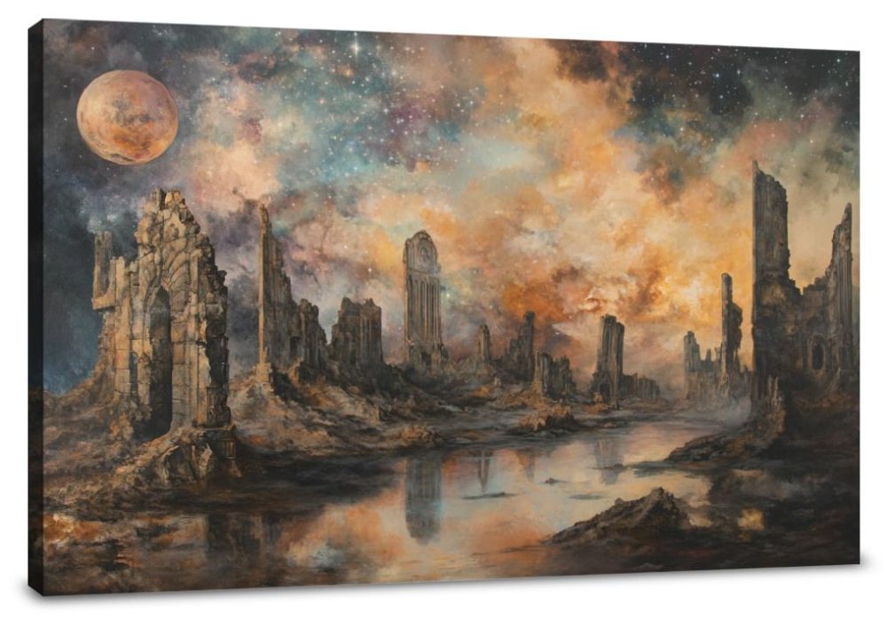 Celestial Ruins Canvas