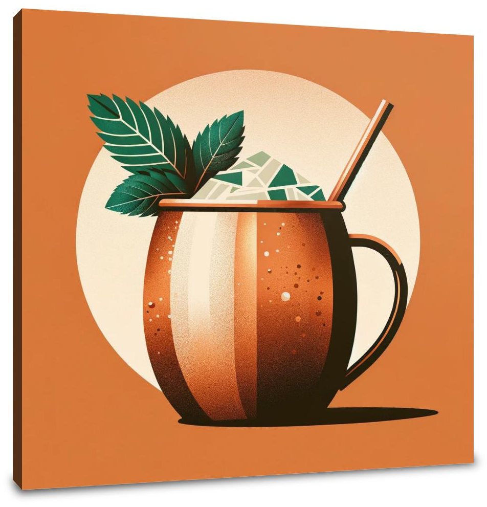 Moscow Mule Minimalist Interpretation Canvas