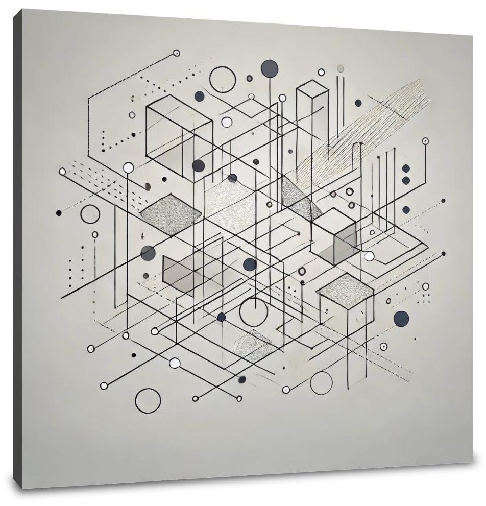 Fragmented Reflections Canvas