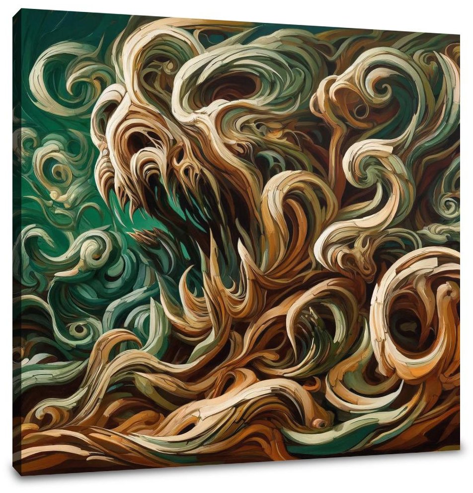 Disgust Distorted Canvas