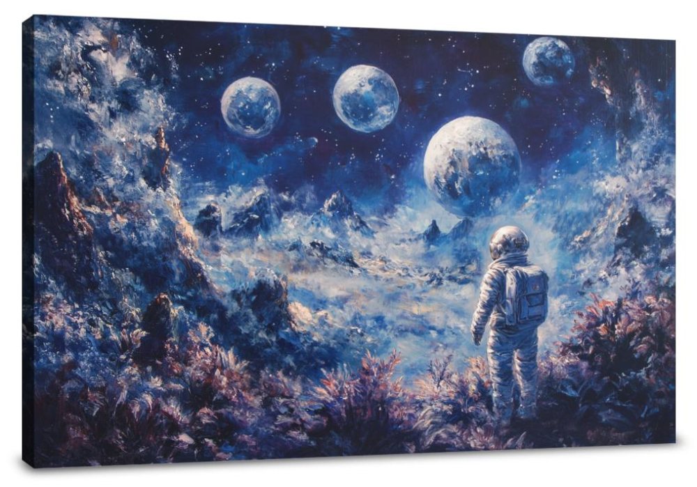 Astronaut's Longing Canvas