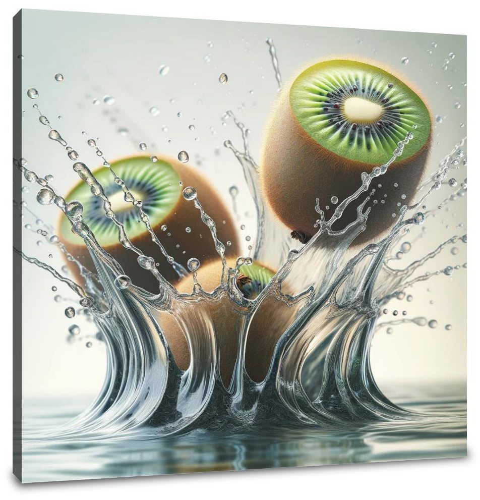Kiwi Splash Elegance Canvas