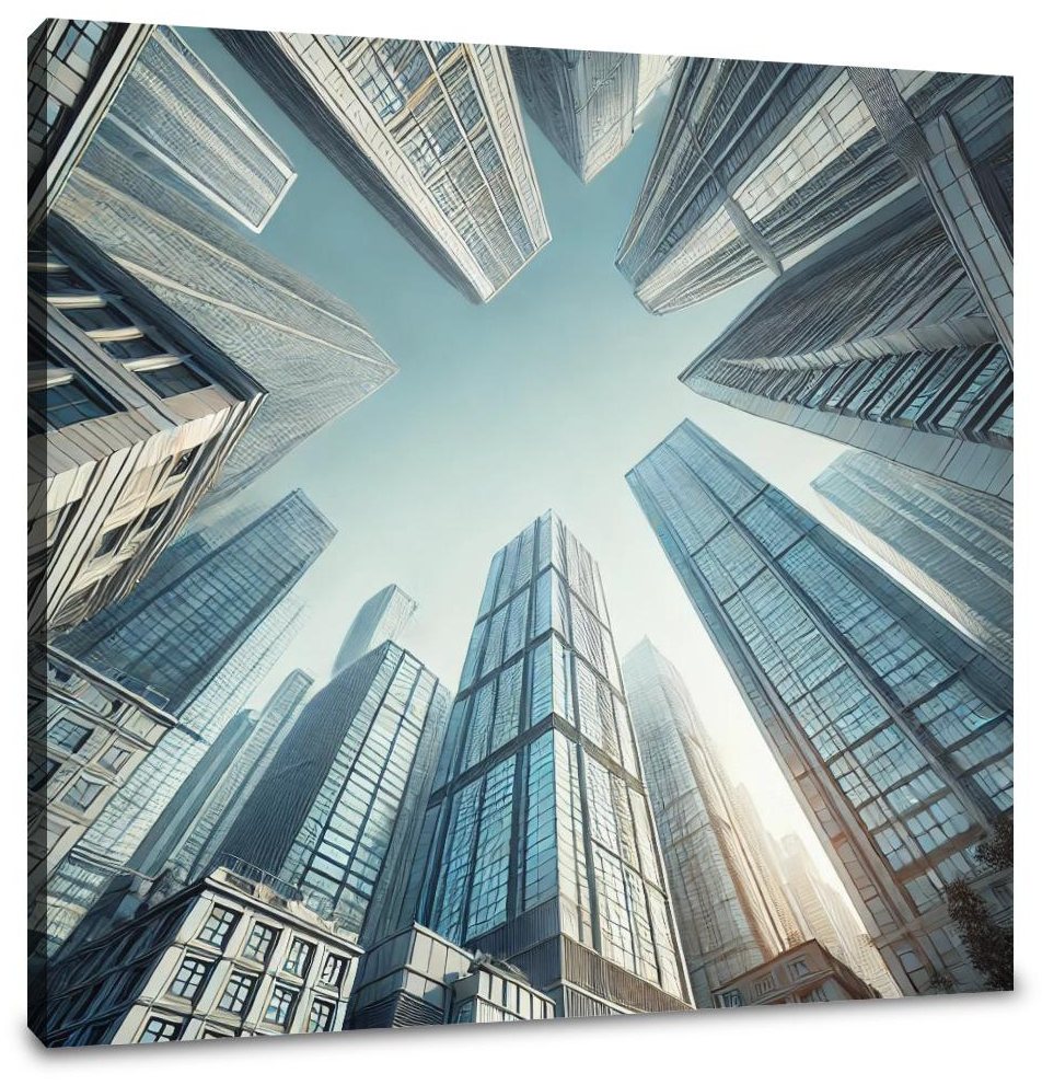 Towering Skyscraper Canvas